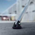 Detail gumovej pätky stabilizačnej opory lešenia